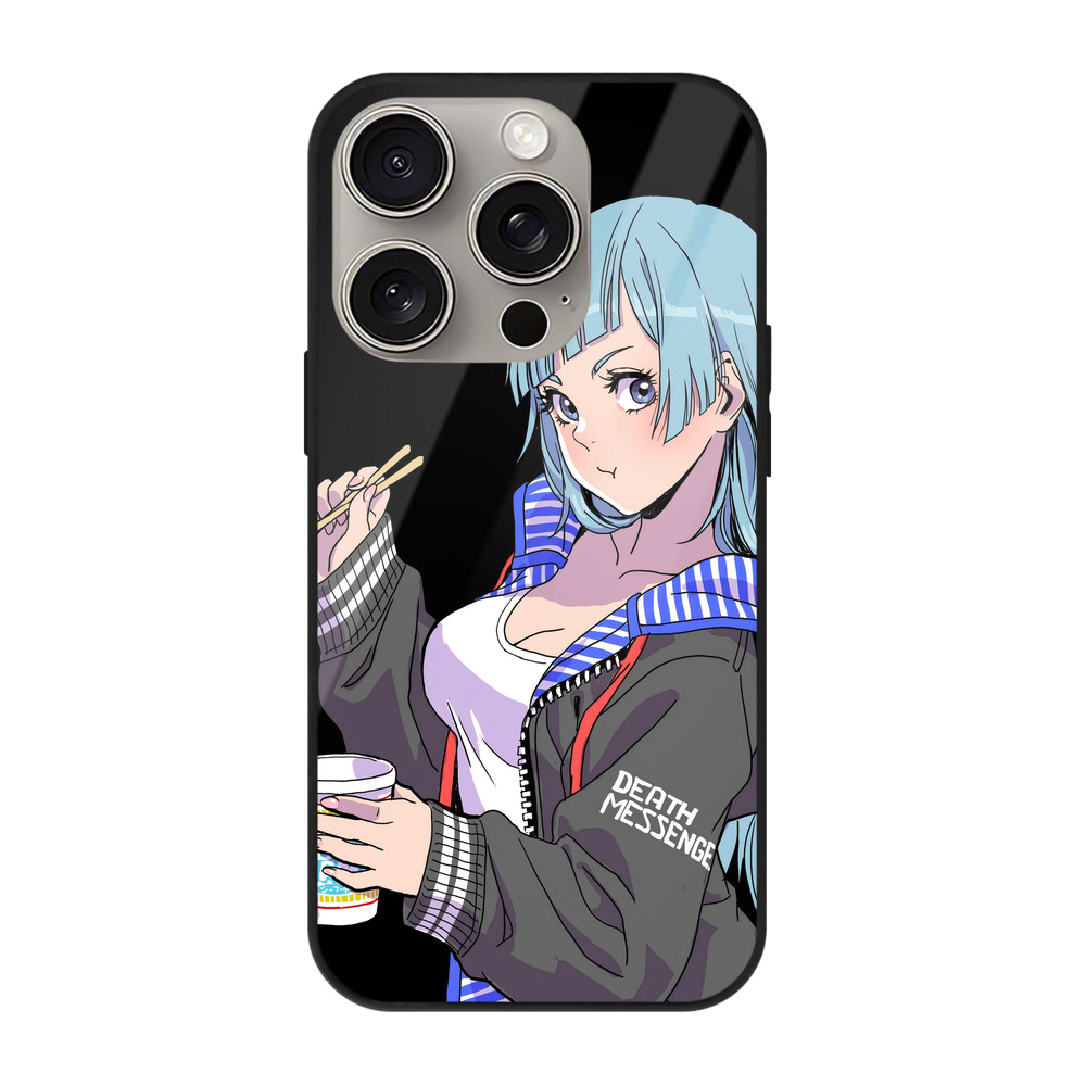 （画像用） 呪術廻戦 Jujutsu Kaisen 【iPhone15Pro対応】スマホケース 耐衝撃＆黄変防止 背面ガラス