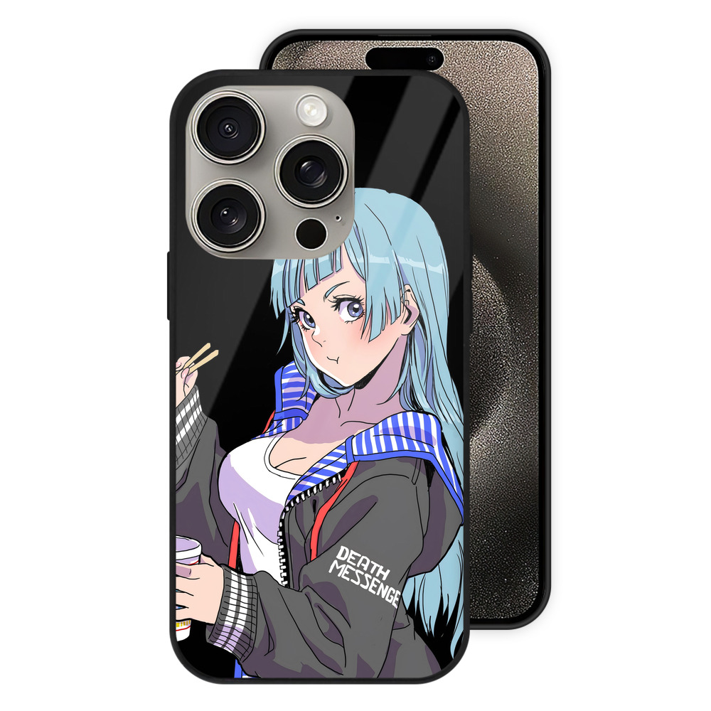 （画像用） 呪術廻戦 Jujutsu Kaisen 【iPhone15Pro対応】スマホケース 耐衝撃＆黄変防止 背面ガラス