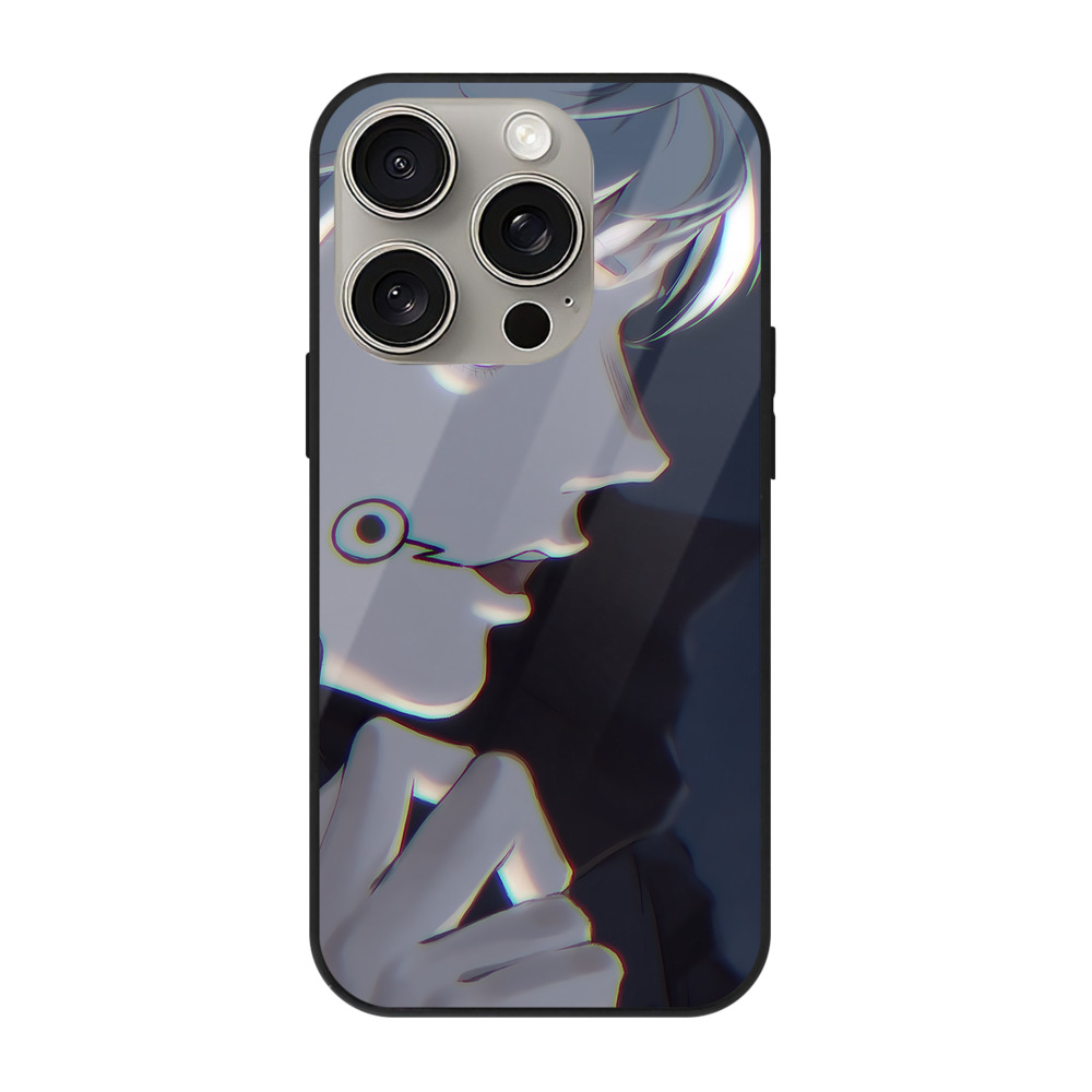 （画像用） 呪術廻戦 Jujutsu Kaisen 【iPhone15Pro対応】スマホケース 耐衝撃＆黄変防止 背面ガラス