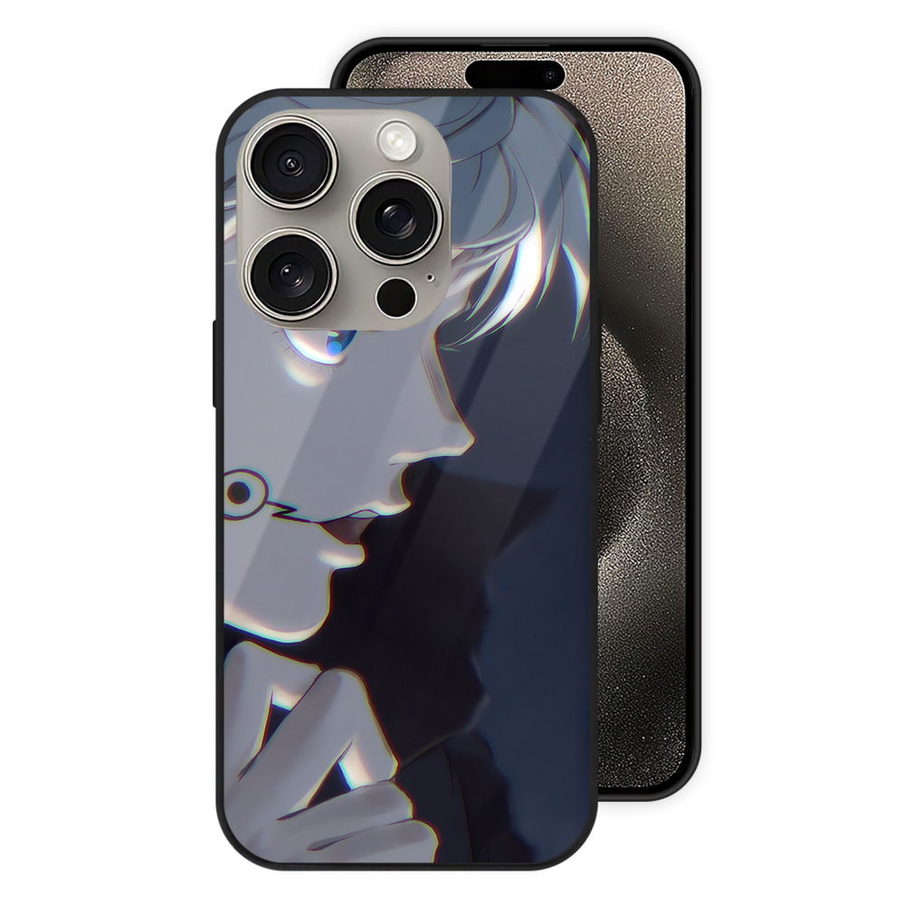 （画像用） 呪術廻戦 Jujutsu Kaisen 【iPhone15Pro対応】スマホケース 耐衝撃＆黄変防止 背面ガラス
