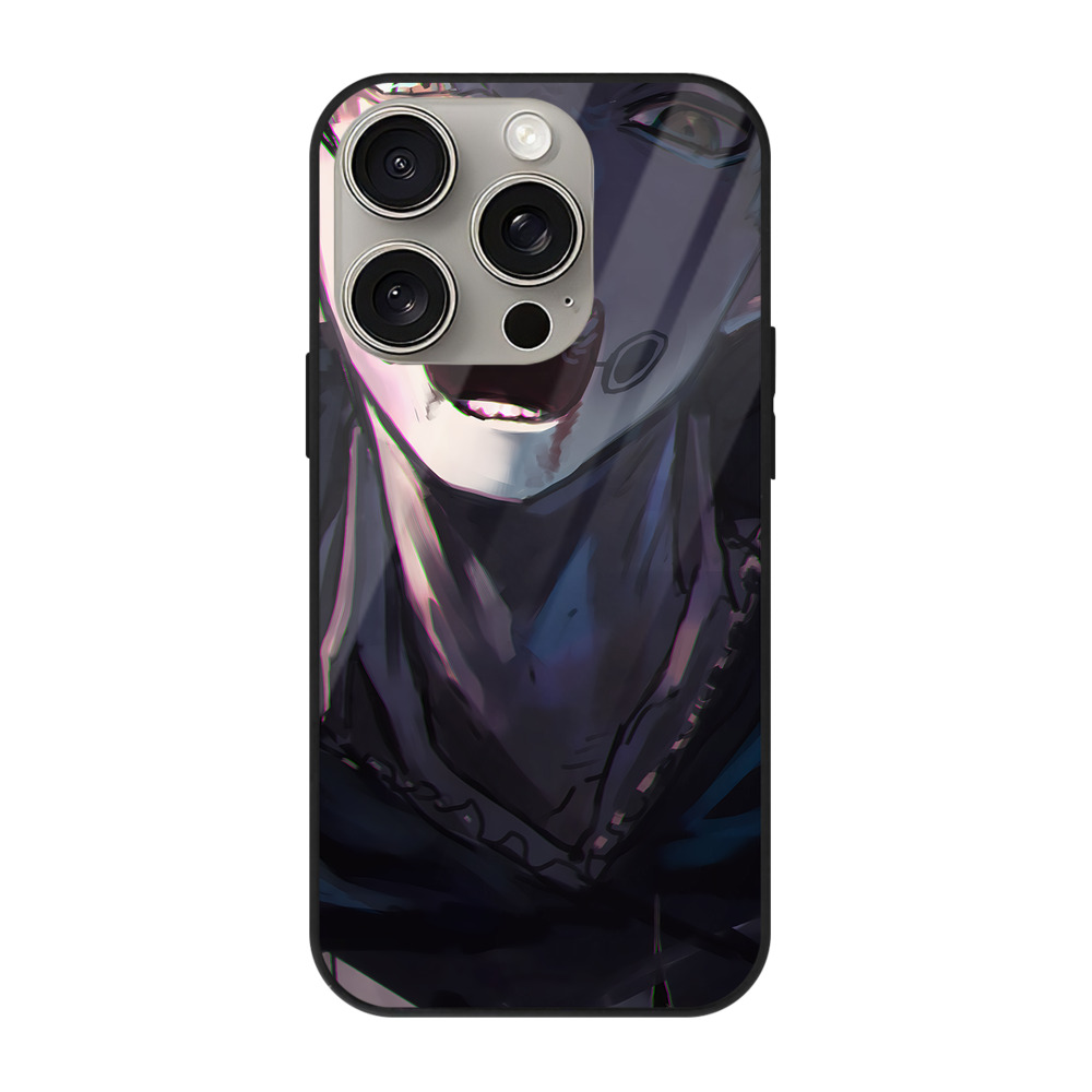 （画像用） 呪術廻戦 Jujutsu Kaisen 【iPhone15Pro対応】スマホケース 耐衝撃＆黄変防止 背面ガラス