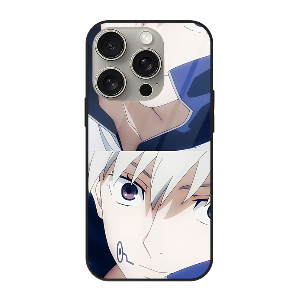 （画像用） 呪術廻戦 Jujutsu Kaisen 【iPhone15Pro対応】スマホケース 耐衝撃＆黄変防止 背面ガラス