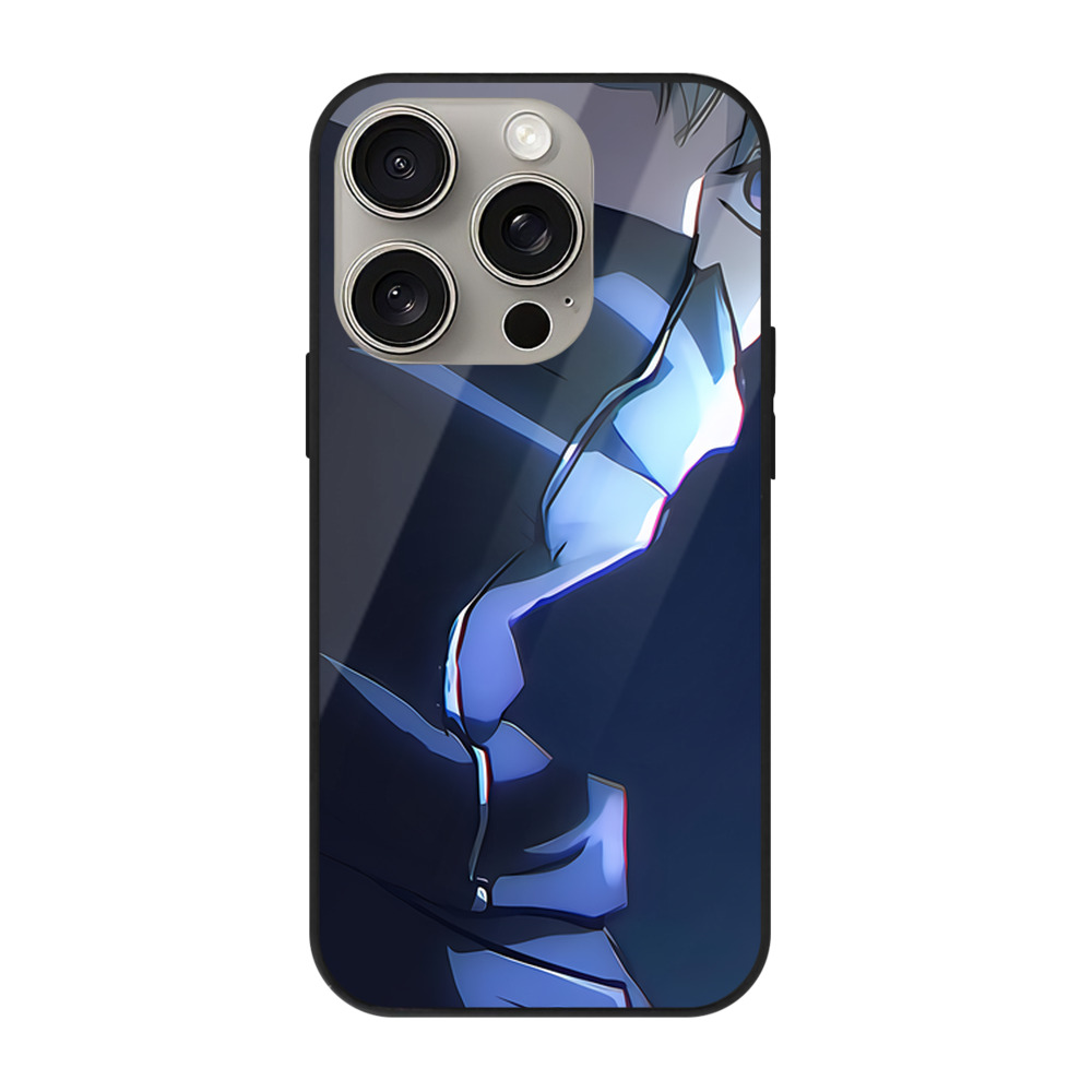（画像用） 呪術廻戦 Jujutsu Kaisen 【iPhone15Pro対応】スマホケース 耐衝撃＆黄変防止 背面ガラス