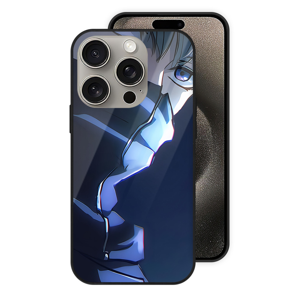 （画像用） 呪術廻戦 Jujutsu Kaisen 【iPhone15Pro対応】スマホケース 耐衝撃＆黄変防止 背面ガラス