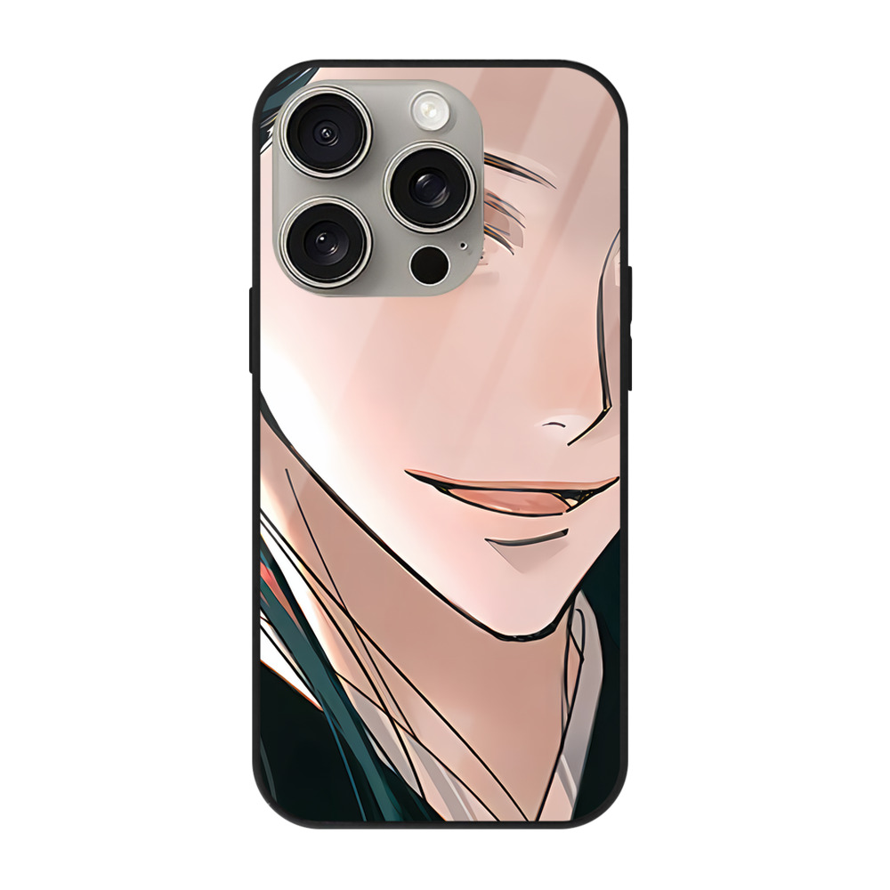 （画像用） 呪術廻戦 Jujutsu Kaisen 【iPhone15Pro対応】スマホケース 耐衝撃＆黄変防止 背面ガラス