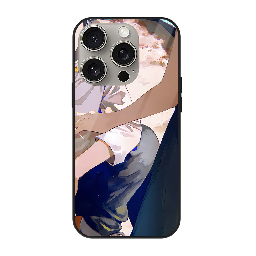 （画像用） 呪術廻戦 Jujutsu Kaisen 【iPhone15Pro対応】スマホケース 耐衝撃＆黄変防止 背面ガラス
