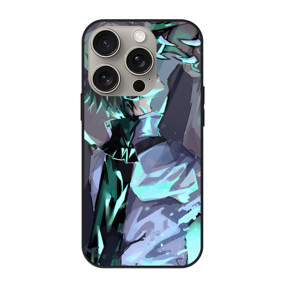 （画像用） 呪術廻戦 Jujutsu Kaisen 【iPhone15Pro対応】スマホケース 耐衝撃＆黄変防止 背面ガラス