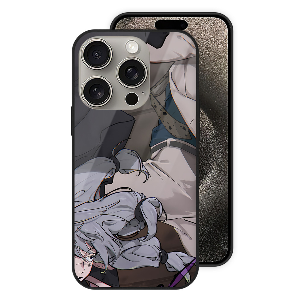 （画像用） 呪術廻戦 Jujutsu Kaisen 【iPhone15Pro対応】スマホケース 耐衝撃＆黄変防止 背面ガラス