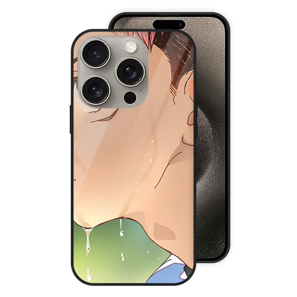 （画像用） 呪術廻戦 Jujutsu Kaisen 【iPhone15Pro対応】スマホケース 耐衝撃＆黄変防止 背面ガラス