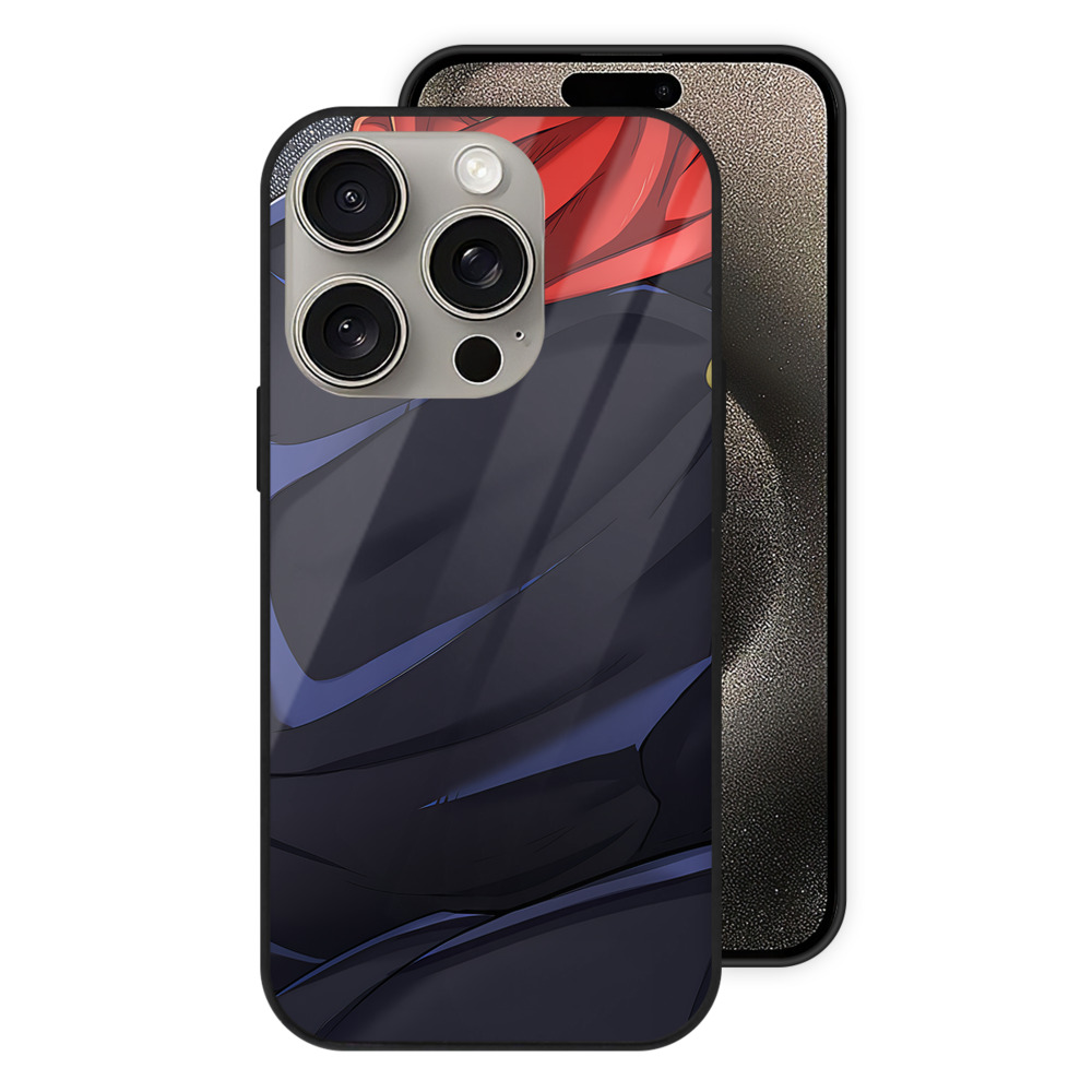 （画像用） 呪術廻戦 Jujutsu Kaisen 【iPhone15Pro対応】スマホケース 耐衝撃＆黄変防止 背面ガラス