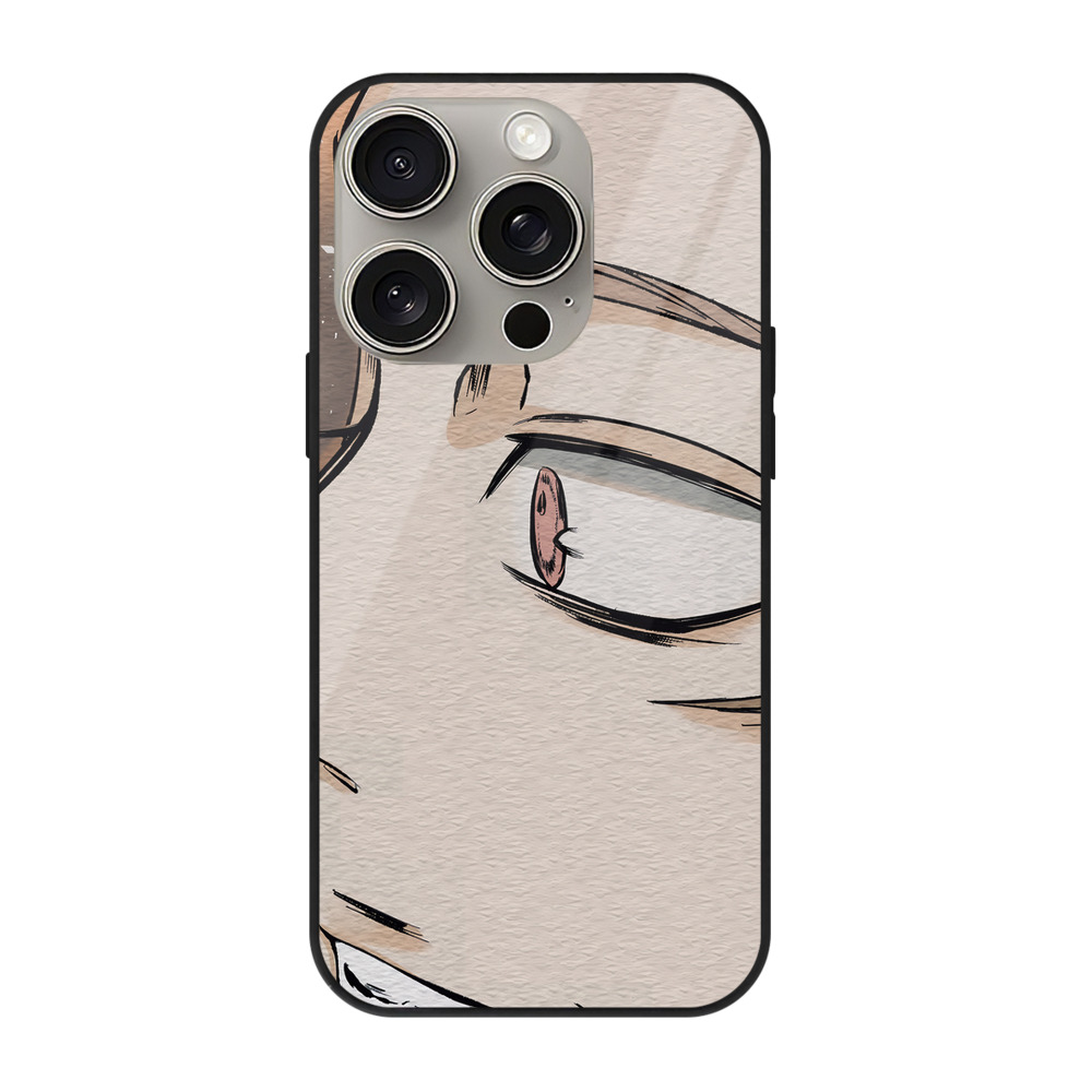 （画像用） 呪術廻戦 Jujutsu Kaisen 【iPhone15Pro対応】スマホケース 耐衝撃＆黄変防止 背面ガラス