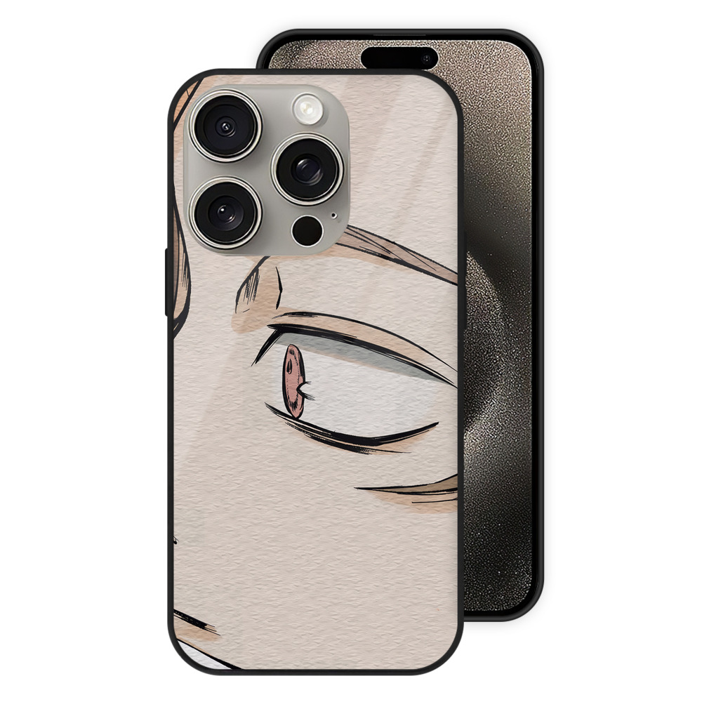 （画像用） 呪術廻戦 Jujutsu Kaisen 【iPhone15Pro対応】スマホケース 耐衝撃＆黄変防止 背面ガラス