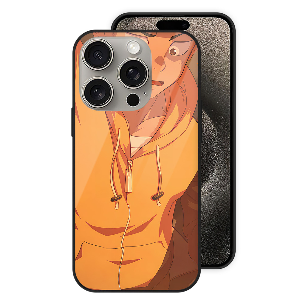 （画像用） 呪術廻戦 Jujutsu Kaisen 【iPhone15Pro対応】スマホケース 耐衝撃＆黄変防止 背面ガラス