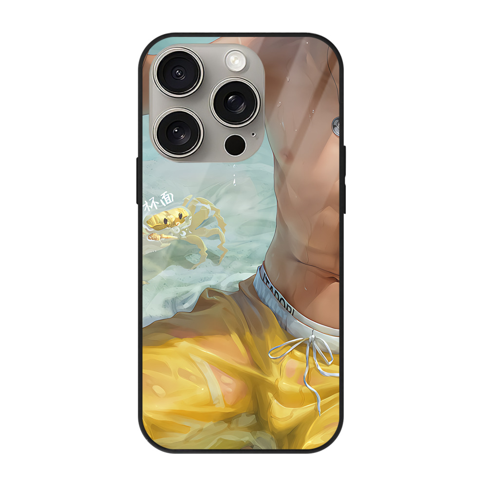 （画像用） 呪術廻戦 Jujutsu Kaisen 【iPhone15Pro対応】スマホケース 耐衝撃＆黄変防止 背面ガラス