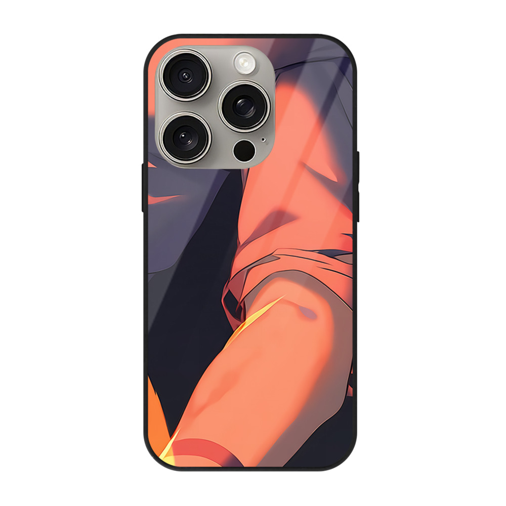 （画像用） 呪術廻戦 Jujutsu Kaisen 【iPhone15Pro対応】スマホケース 耐衝撃＆黄変防止 背面ガラス