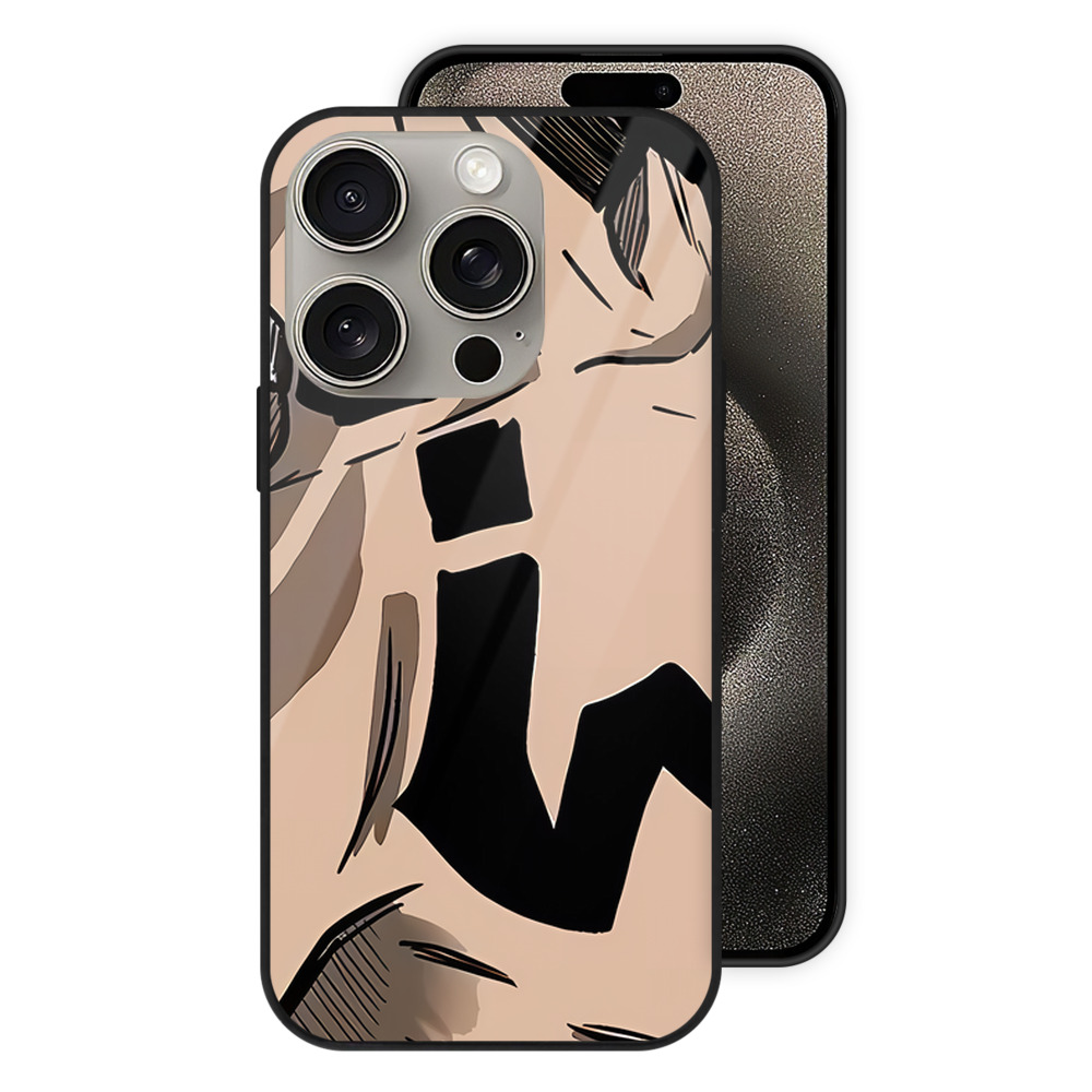 （画像用） 呪術廻戦 Jujutsu Kaisen 【iPhone15Pro対応】スマホケース 耐衝撃＆黄変防止 背面ガラス