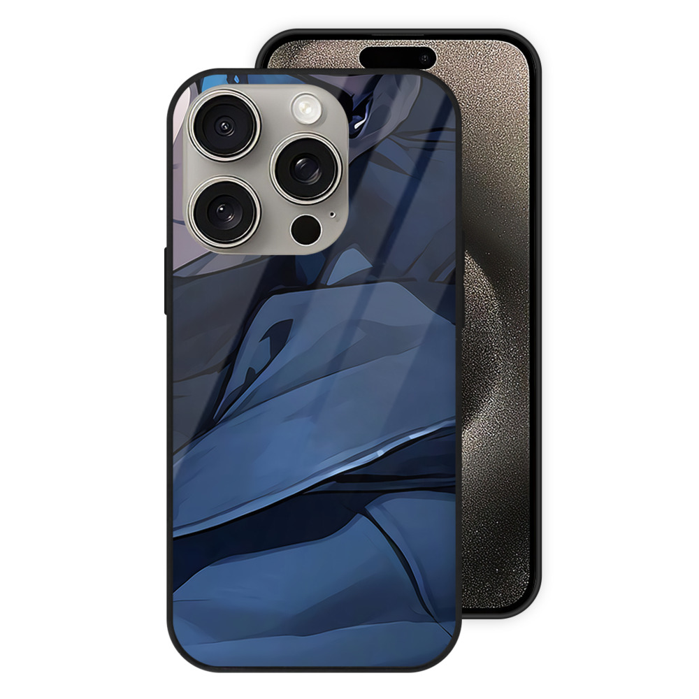 （画像用） 呪術廻戦 Jujutsu Kaisen 【iPhone15Pro対応】スマホケース 耐衝撃＆黄変防止 背面ガラス