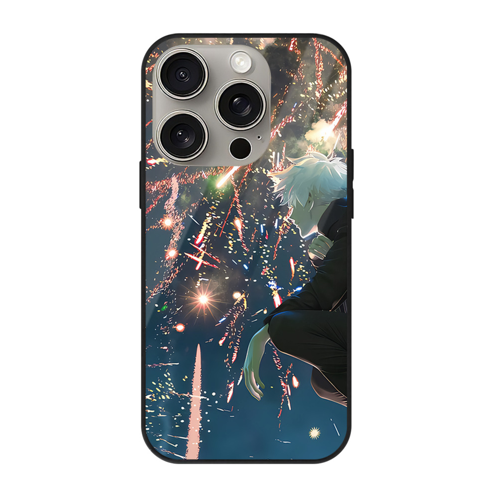 （画像用） 呪術廻戦 Jujutsu Kaisen 【iPhone15Pro対応】スマホケース 耐衝撃＆黄変防止 背面ガラス