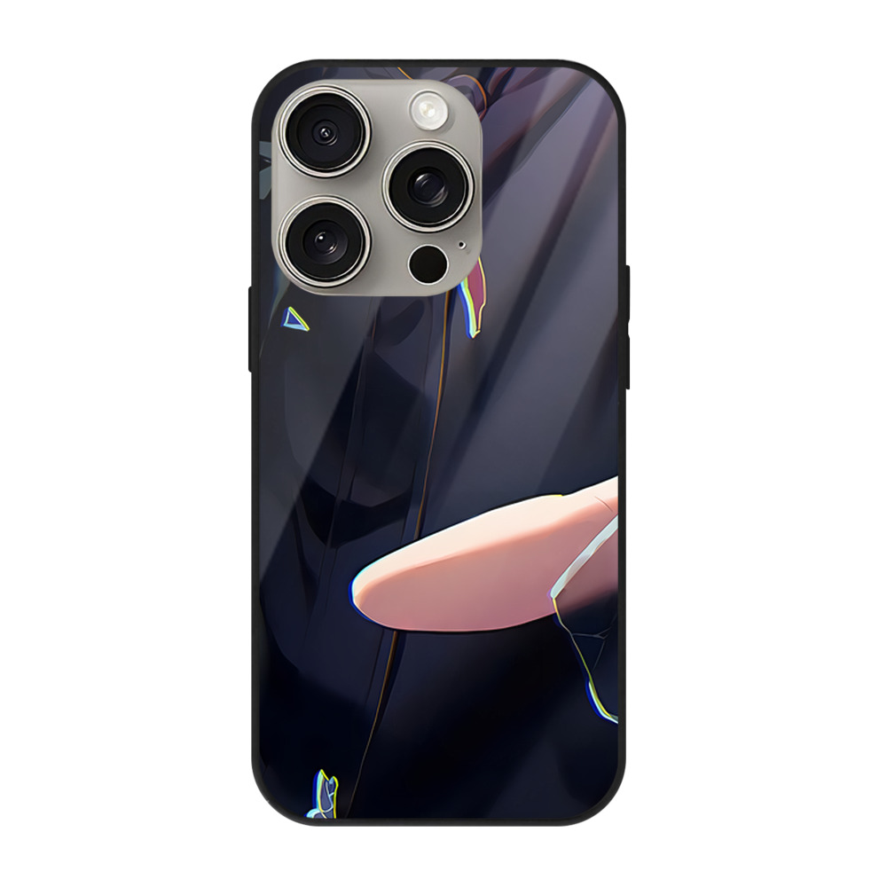 （画像用） 呪術廻戦 Jujutsu Kaisen 【iPhone15Pro対応】スマホケース 耐衝撃＆黄変防止 背面ガラス