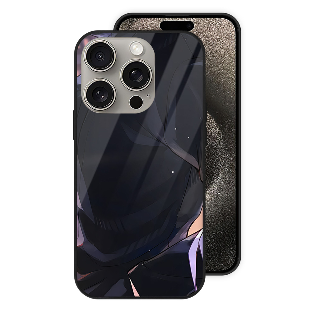 （画像用） 呪術廻戦 Jujutsu Kaisen 【iPhone15Pro対応】スマホケース 耐衝撃＆黄変防止 背面ガラス