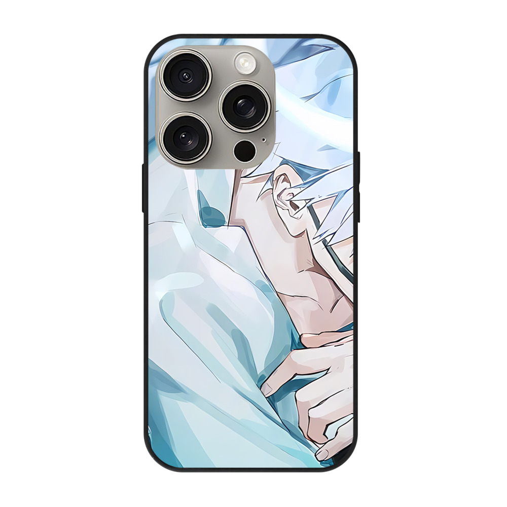 （画像用） 呪術廻戦 Jujutsu Kaisen 【iPhone15Pro対応】スマホケース 耐衝撃＆黄変防止 背面ガラス