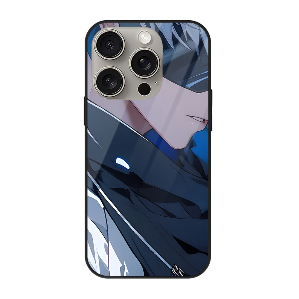 （画像用） 呪術廻戦 Jujutsu Kaisen 【iPhone15Pro対応】スマホケース 耐衝撃＆黄変防止 背面ガラス