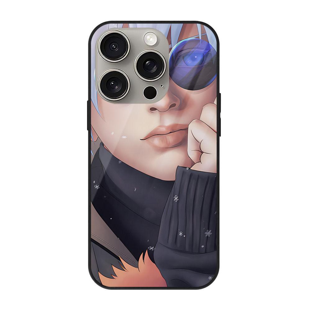 （画像用） 呪術廻戦 Jujutsu Kaisen 【iPhone15Pro対応】スマホケース 耐衝撃＆黄変防止 背面ガラス