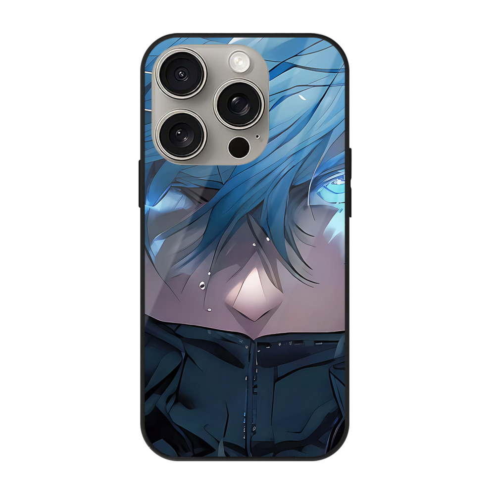 （画像用） 呪術廻戦 Jujutsu Kaisen 【iPhone15Pro対応】スマホケース 耐衝撃＆黄変防止 背面ガラス