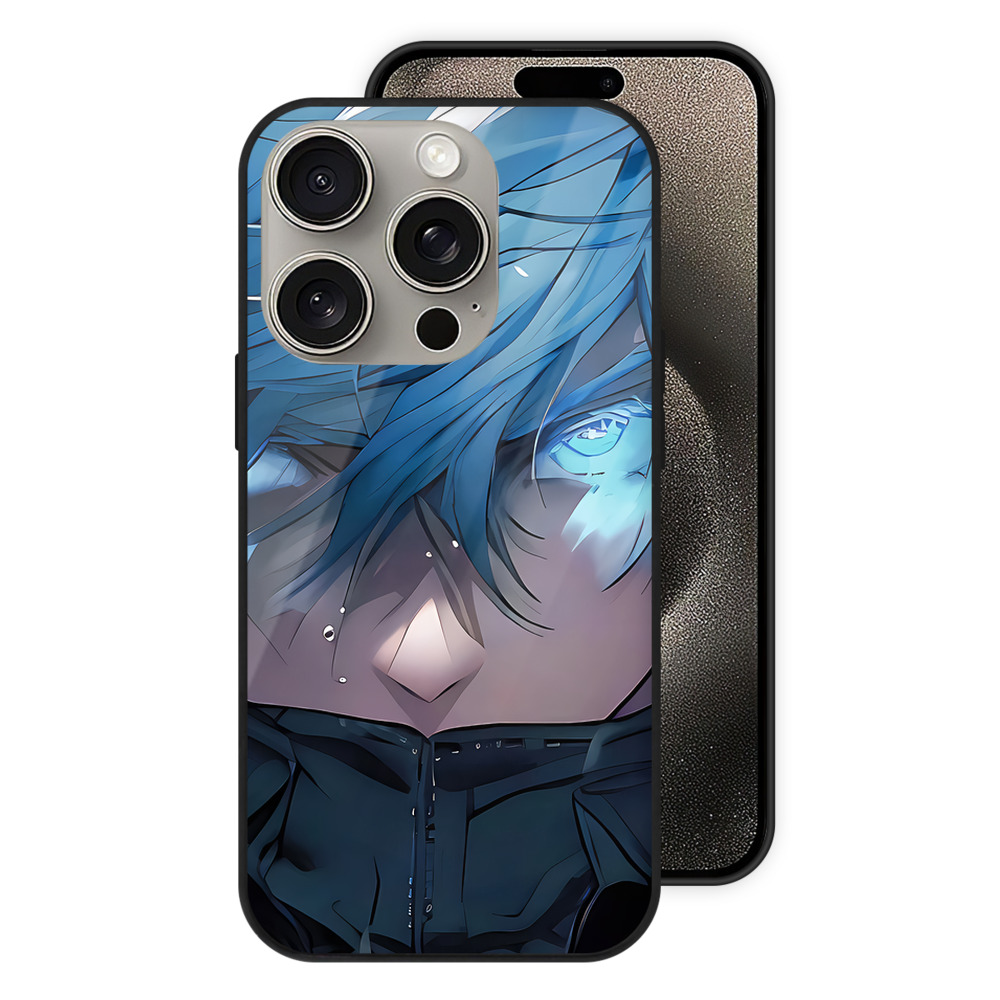 （画像用） 呪術廻戦 Jujutsu Kaisen 【iPhone15Pro対応】スマホケース 耐衝撃＆黄変防止 背面ガラス