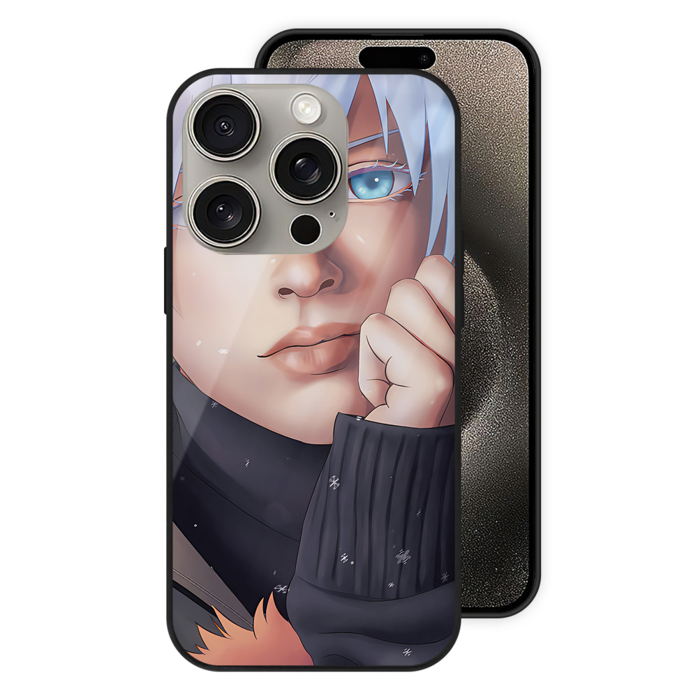 （画像用） 呪術廻戦 Jujutsu Kaisen 【iPhone15Pro対応】スマホケース 耐衝撃＆黄変防止 背面ガラス