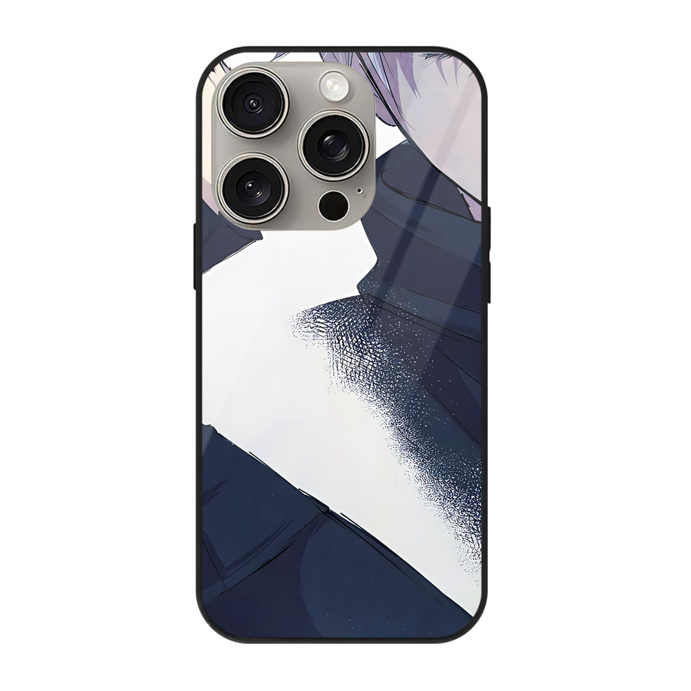 （画像用） 呪術廻戦 Jujutsu Kaisen 【iPhone15Pro対応】スマホケース 耐衝撃＆黄変防止 背面ガラス