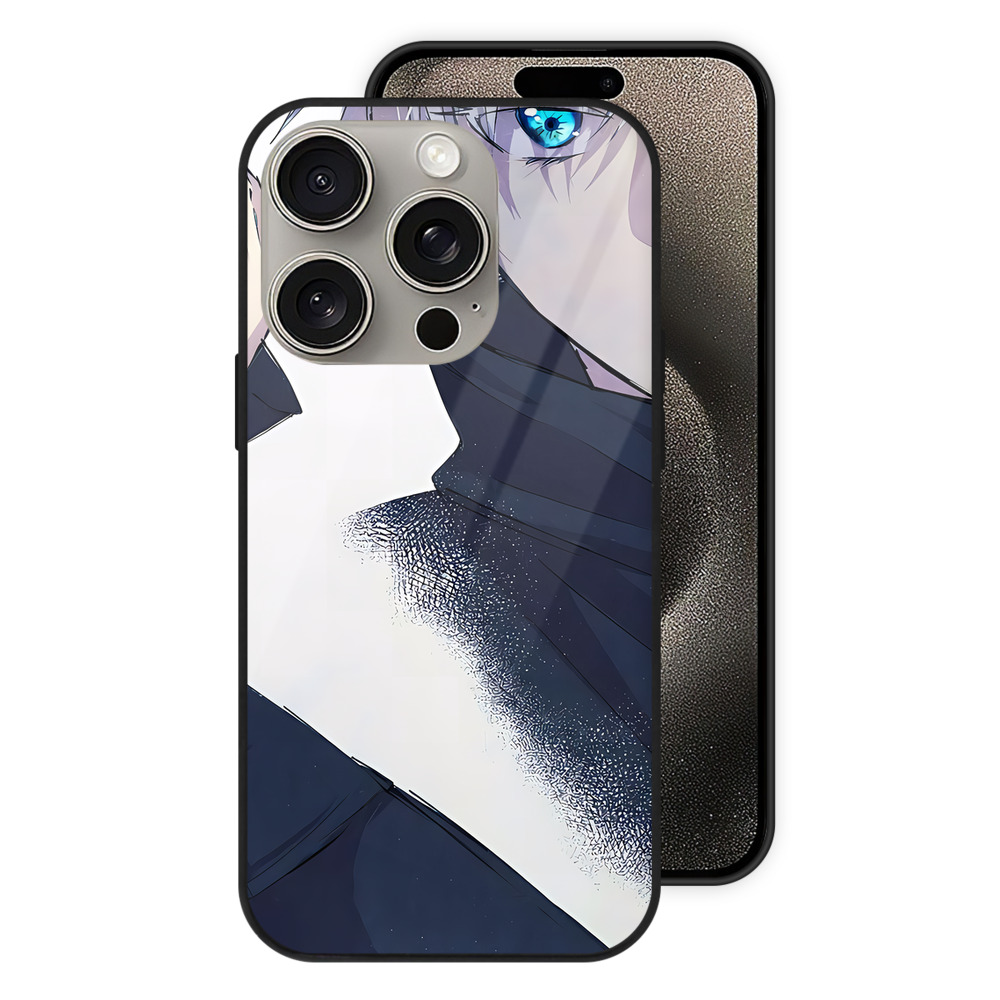 （画像用） 呪術廻戦 Jujutsu Kaisen 【iPhone15Pro対応】スマホケース 耐衝撃＆黄変防止 背面ガラス