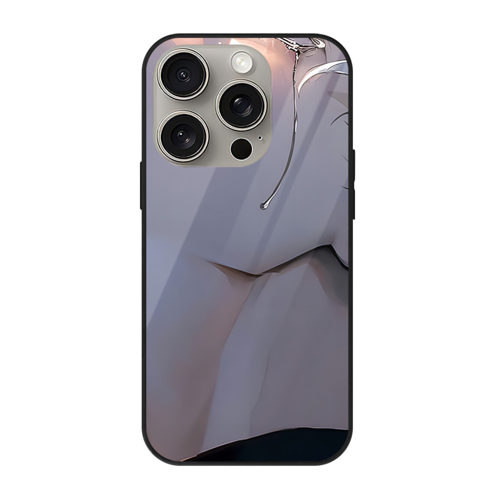 （画像用） 呪術廻戦 Jujutsu Kaisen 【iPhone15Pro対応】スマホケース 耐衝撃＆黄変防止 背面ガラス