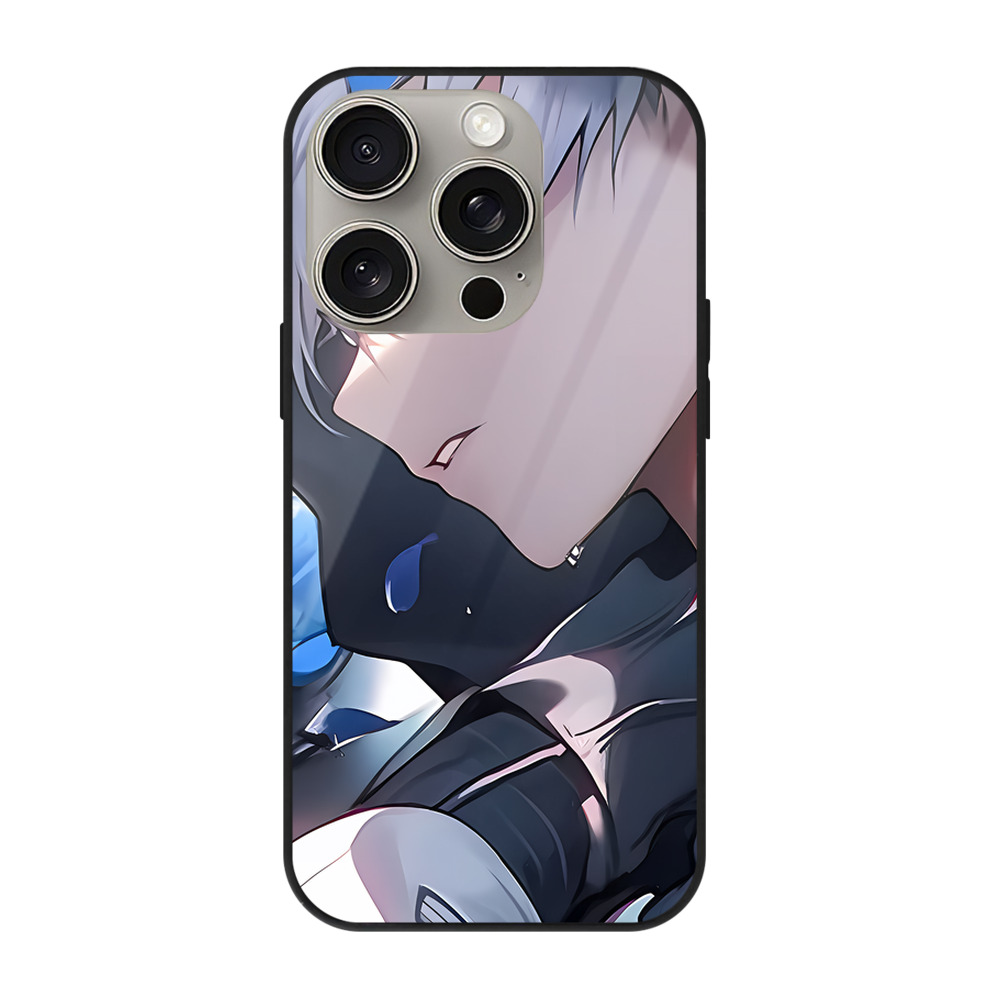 （画像用） 呪術廻戦 Jujutsu Kaisen 【iPhone15Pro対応】スマホケース 耐衝撃＆黄変防止 背面ガラス