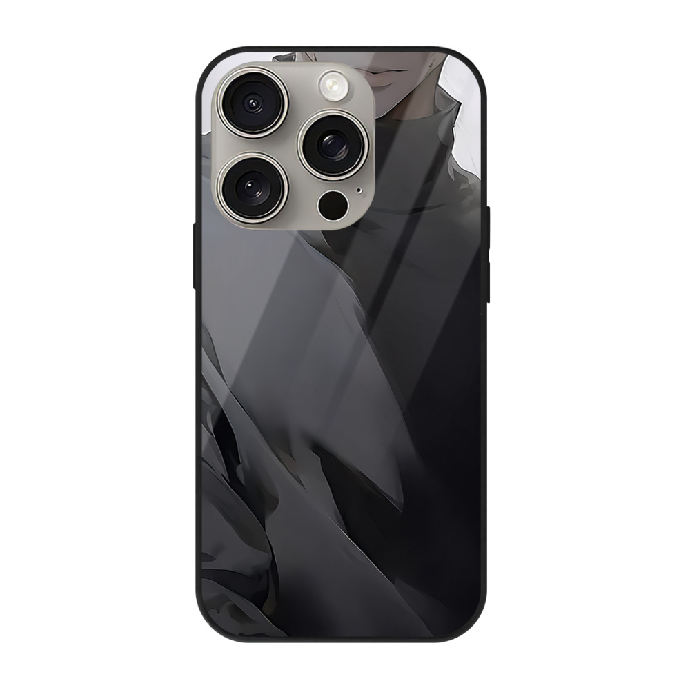 （画像用） 呪術廻戦 Jujutsu Kaisen 【iPhone15Pro対応】スマホケース 耐衝撃＆黄変防止 背面ガラス