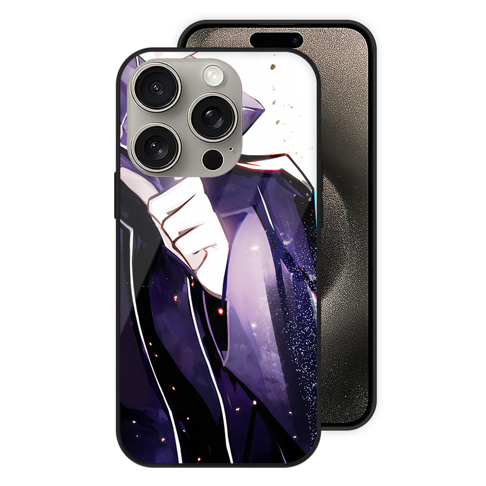 （画像用） 呪術廻戦 Jujutsu Kaisen 【iPhone15Pro対応】スマホケース 耐衝撃＆黄変防止 背面ガラス