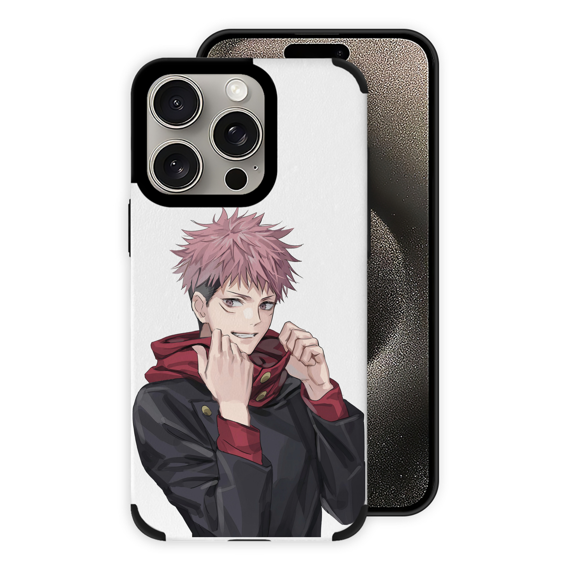 （画像用） 呪術廻戦 Jujutsu Kaisen 【iPhone15ProMax対応】 PUレザー スマホケース 耐衝撃＆黄変防止