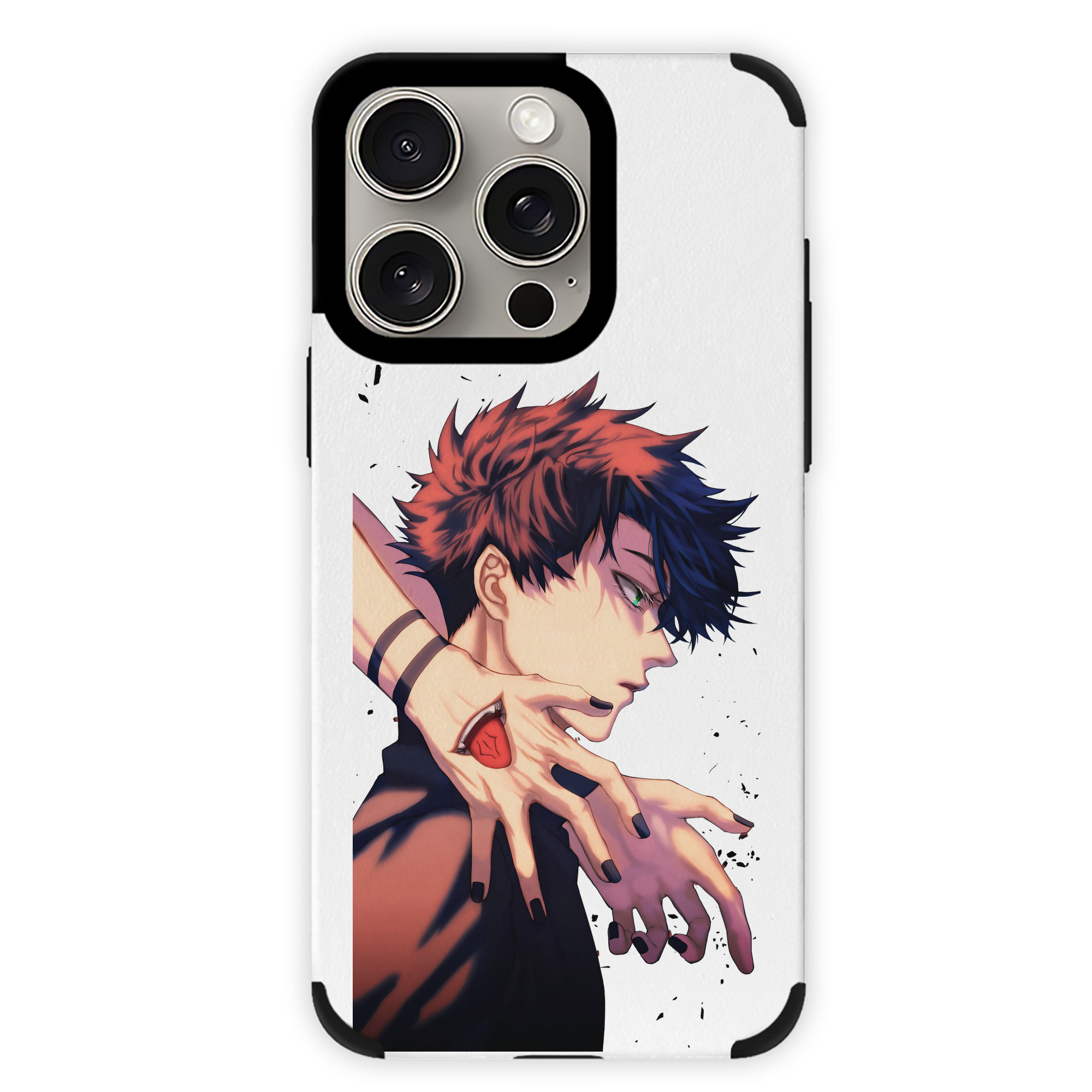 （画像用） 呪術廻戦 Jujutsu Kaisen 【iPhone15ProMax対応】 PUレザー スマホケース 耐衝撃＆黄変防止
