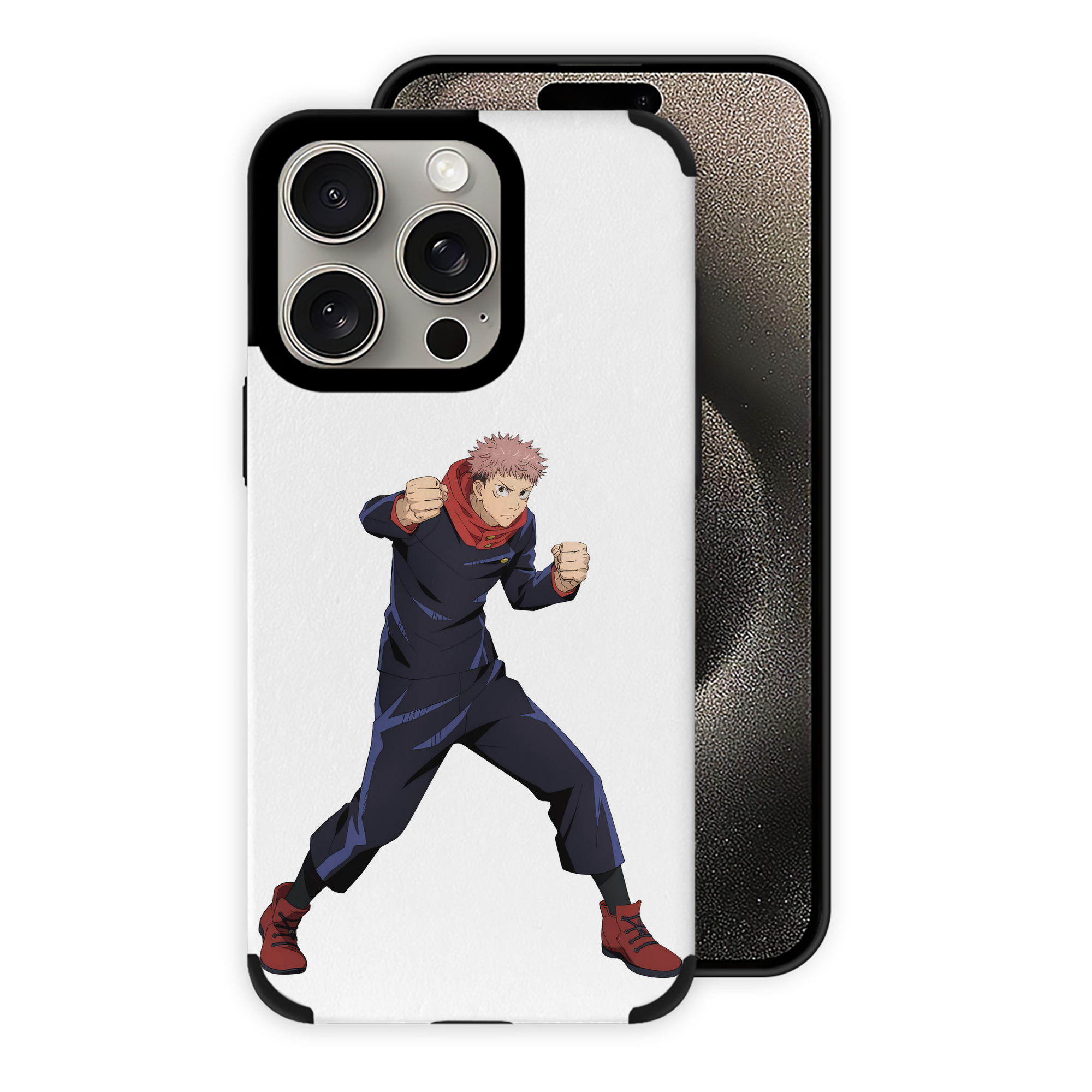 （画像用） 呪術廻戦 Jujutsu Kaisen 【iPhone15ProMax対応】 PUレザー スマホケース 耐衝撃＆黄変防止