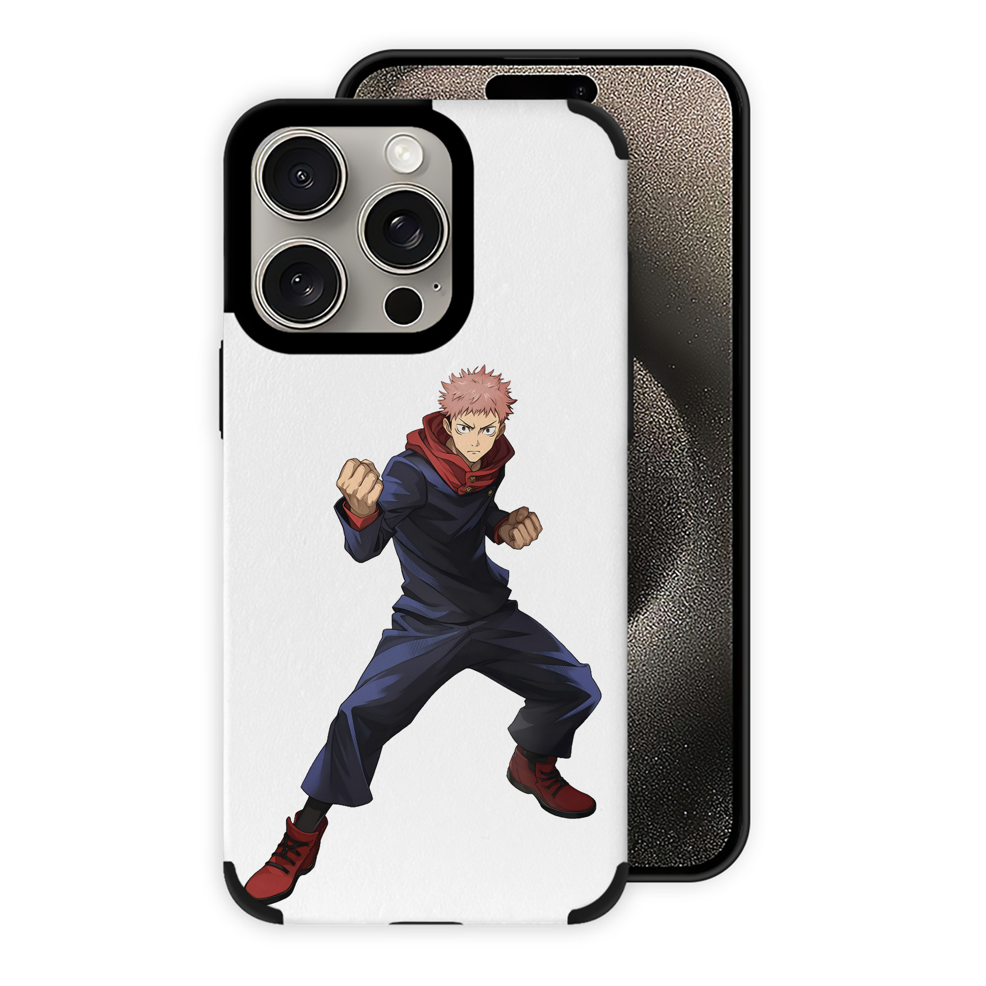 （画像用） 呪術廻戦 Jujutsu Kaisen 【iPhone15ProMax対応】 PUレザー スマホケース 耐衝撃＆黄変防止