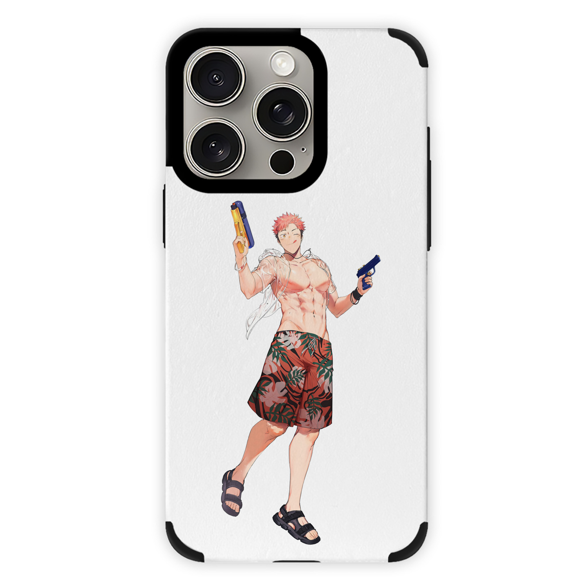 （画像用） 呪術廻戦 Jujutsu Kaisen 【iPhone15ProMax対応】 PUレザー スマホケース 耐衝撃＆黄変防止