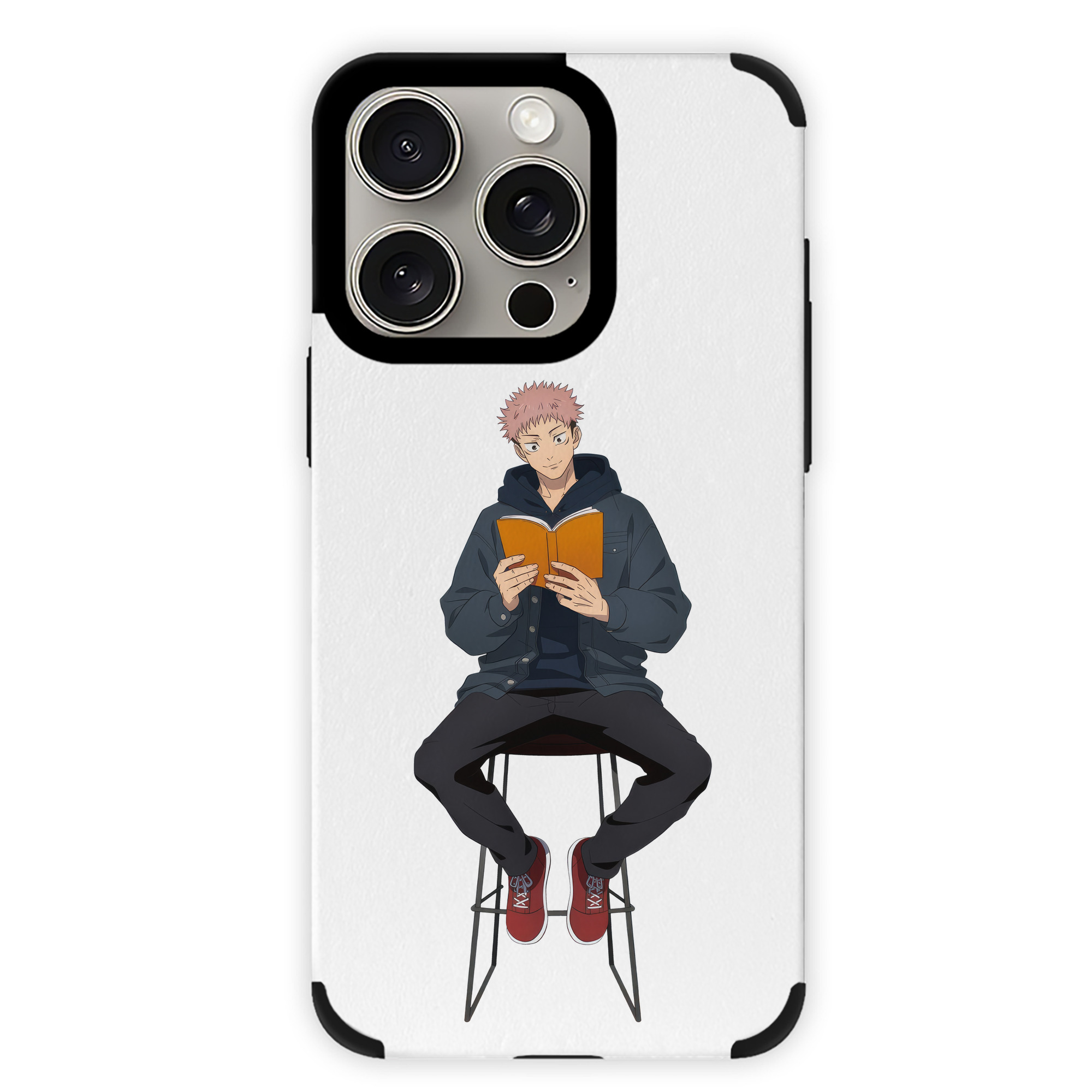 （画像用） 呪術廻戦 Jujutsu Kaisen 【iPhone15ProMax対応】 PUレザー スマホケース 耐衝撃＆黄変防止