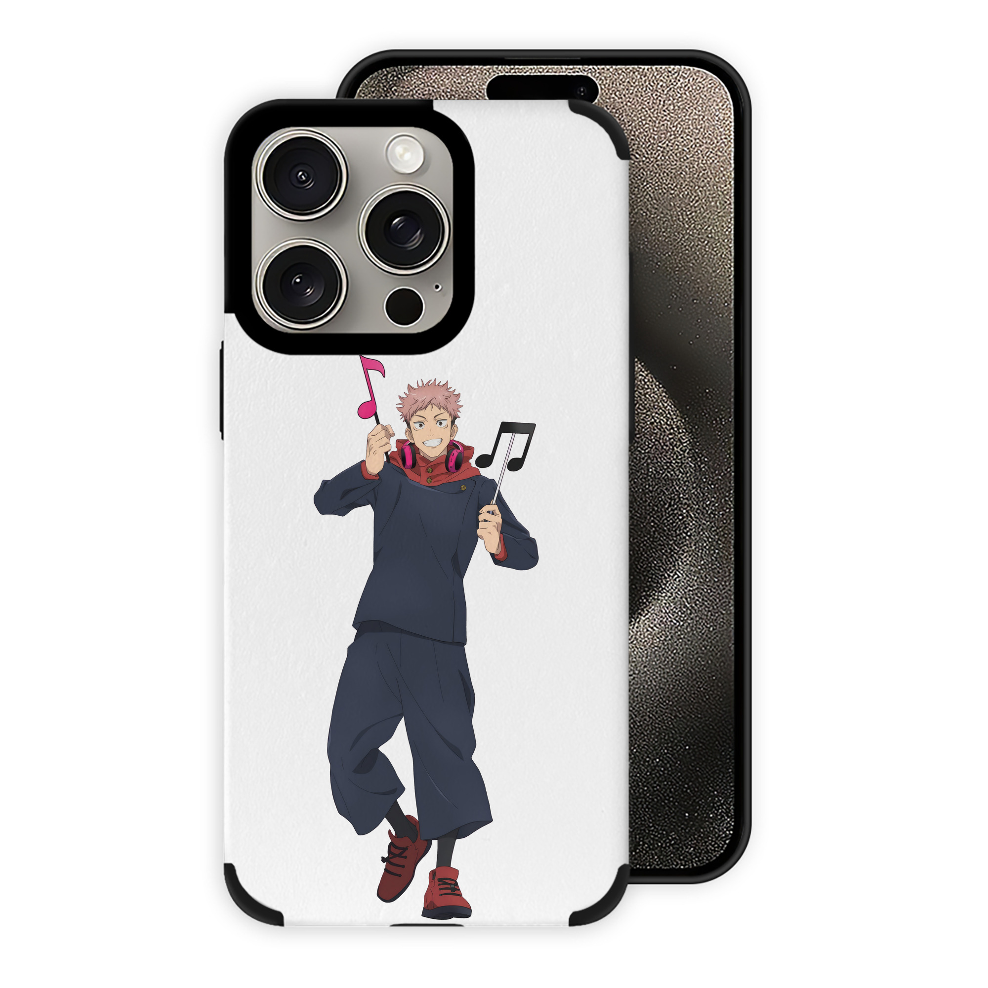 （画像用） 呪術廻戦 Jujutsu Kaisen 【iPhone15ProMax対応】 PUレザー スマホケース 耐衝撃＆黄変防止