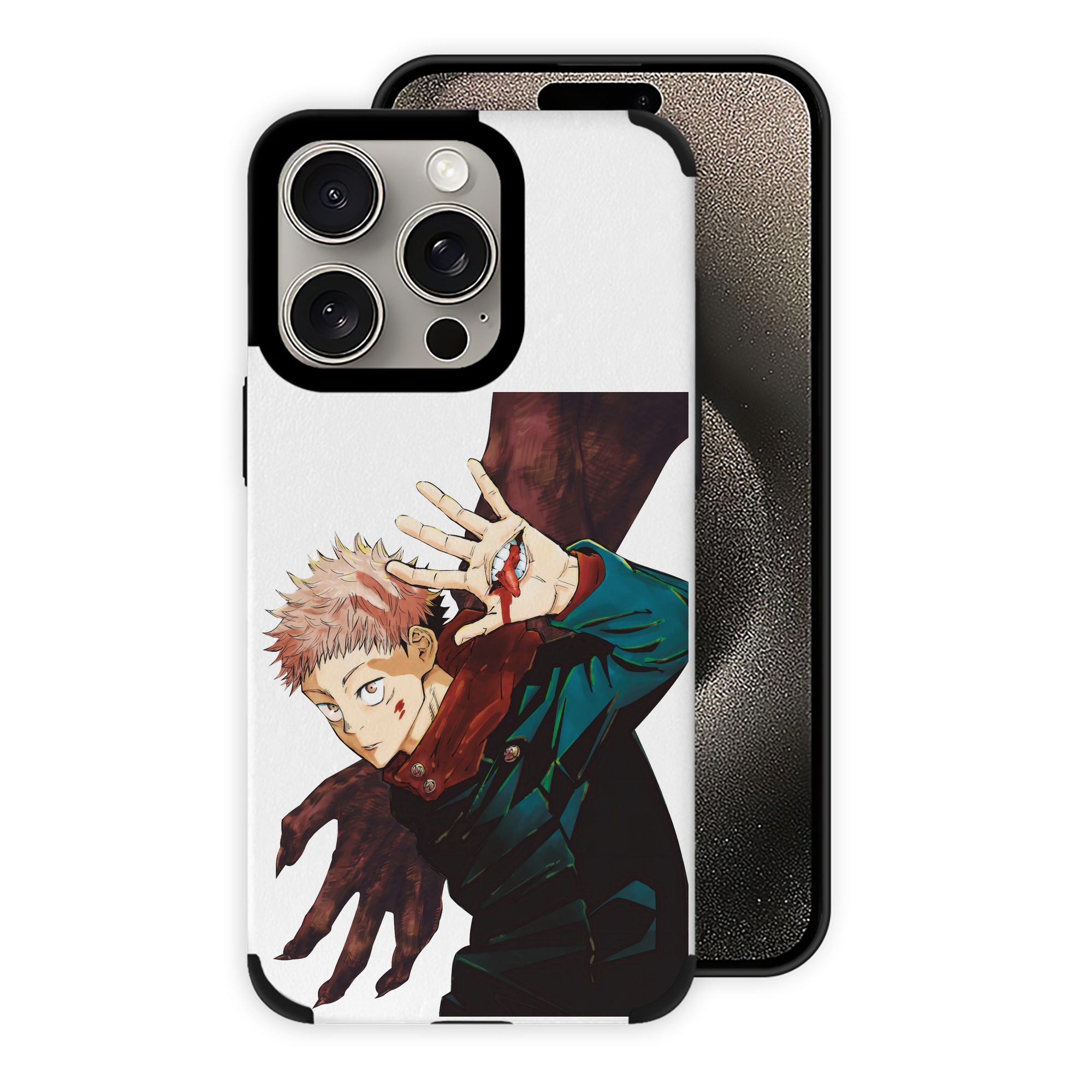 （画像用） 呪術廻戦 Jujutsu Kaisen 【iPhone15ProMax対応】 PUレザー スマホケース 耐衝撃＆黄変防止