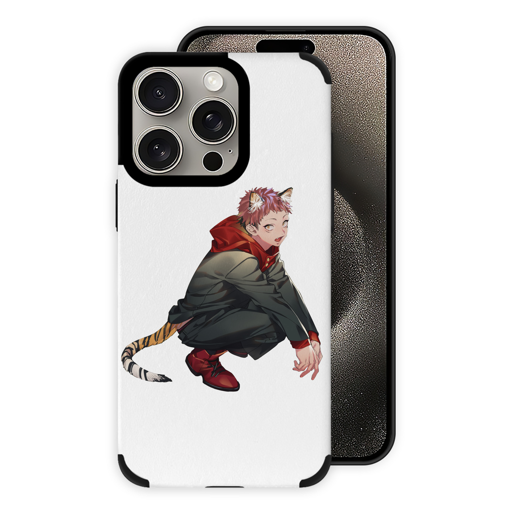 （画像用） 呪術廻戦 Jujutsu Kaisen 【iPhone15ProMax対応】 PUレザー スマホケース 耐衝撃＆黄変防止