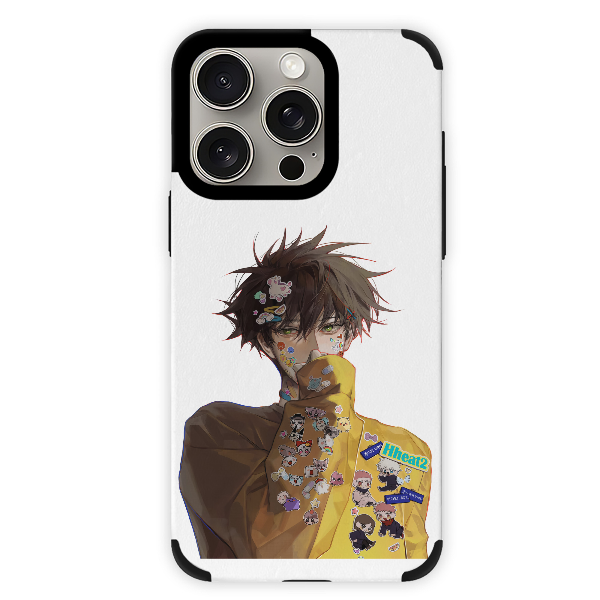 （画像用） 呪術廻戦 Jujutsu Kaisen 【iPhone15ProMax対応】 PUレザー スマホケース 耐衝撃＆黄変防止