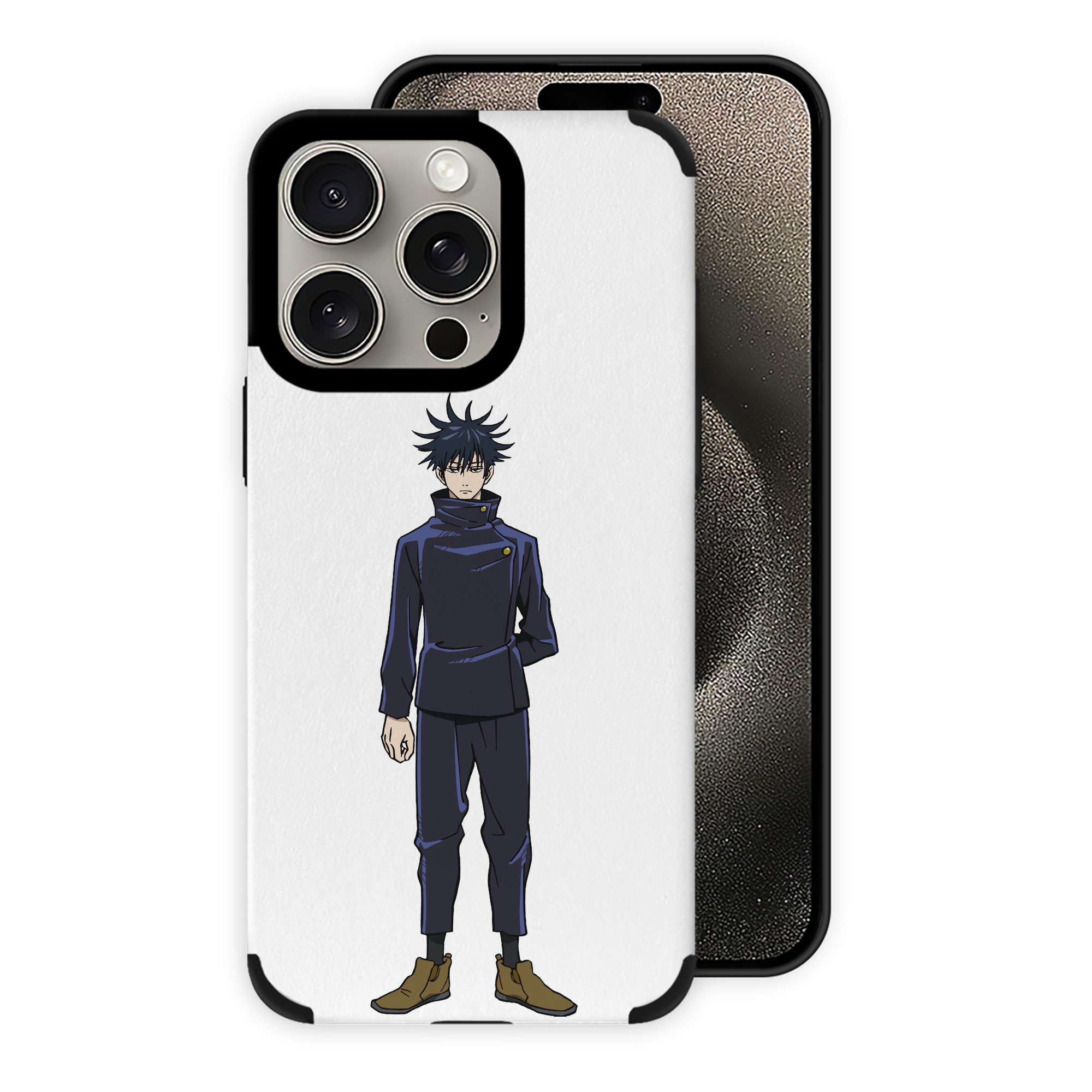 （画像用） 呪術廻戦 Jujutsu Kaisen 【iPhone15ProMax対応】 PUレザー スマホケース 耐衝撃＆黄変防止