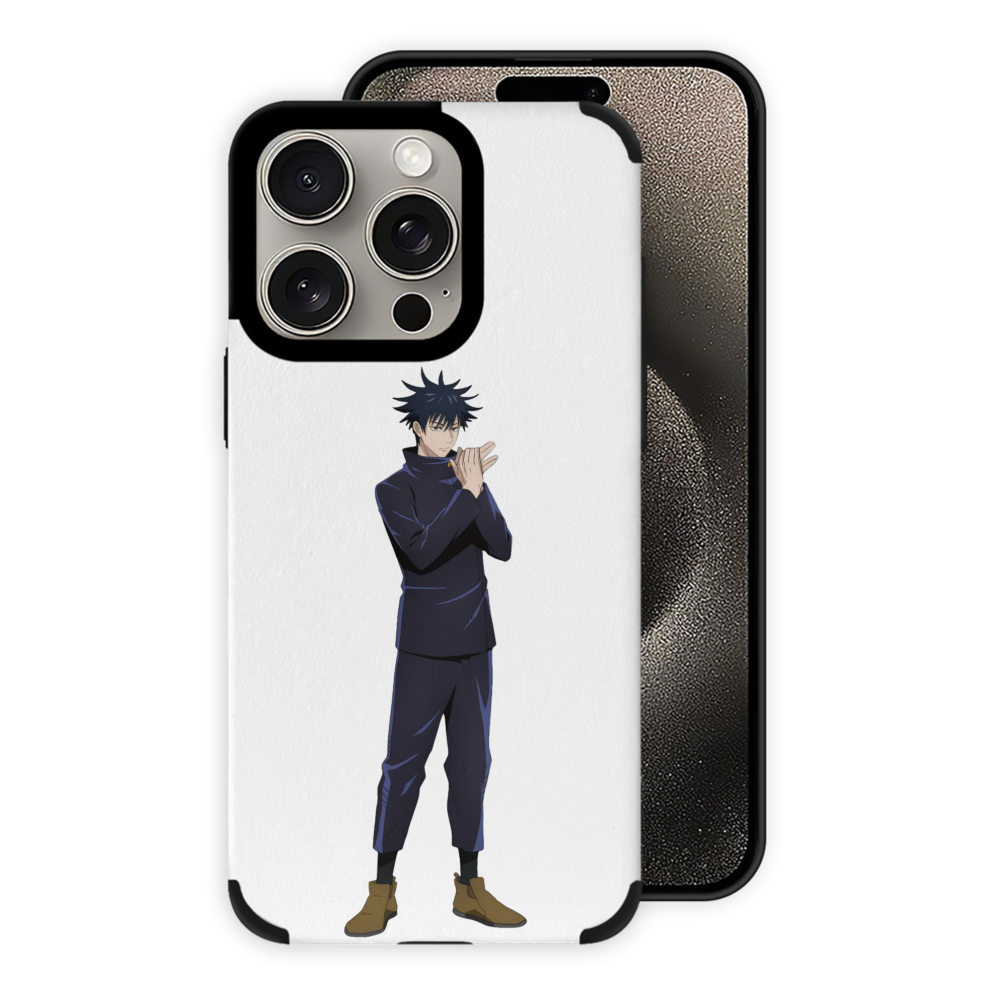 （画像用） 呪術廻戦 Jujutsu Kaisen 【iPhone15ProMax対応】 PUレザー スマホケース 耐衝撃＆黄変防止