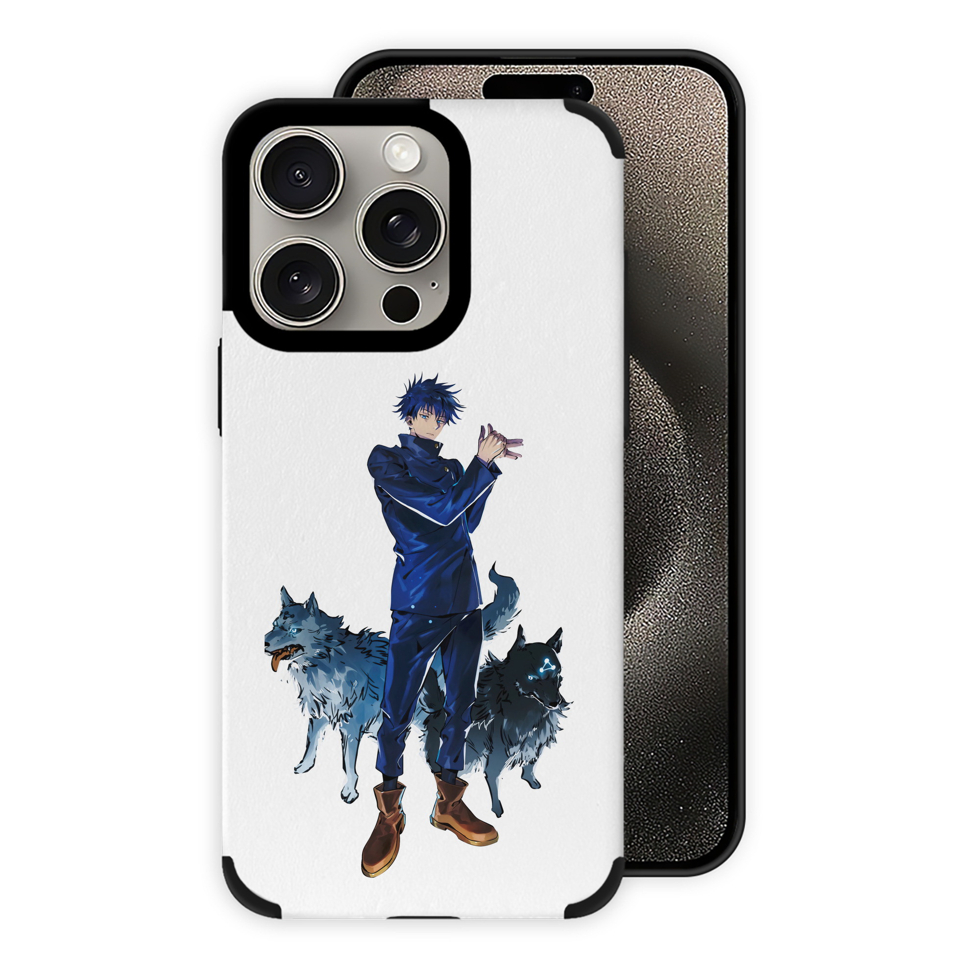 （画像用） 呪術廻戦 Jujutsu Kaisen 【iPhone15ProMax対応】 PUレザー スマホケース 耐衝撃＆黄変防止