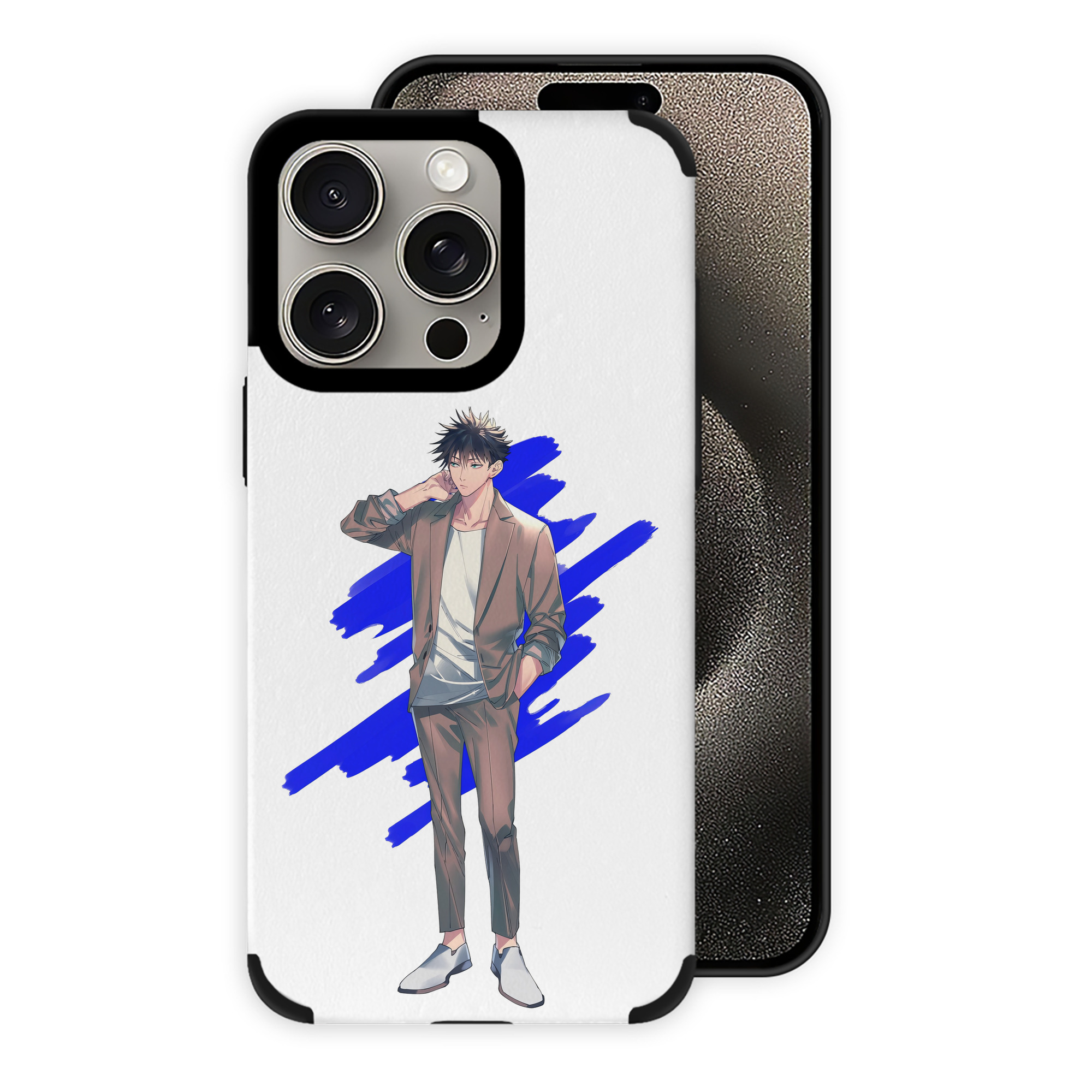 （画像用） 呪術廻戦 Jujutsu Kaisen 【iPhone15ProMax対応】 PUレザー スマホケース 耐衝撃＆黄変防止